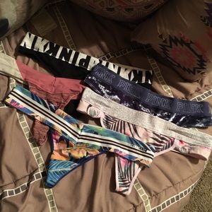Five pair of Victoria’s Secret thongs